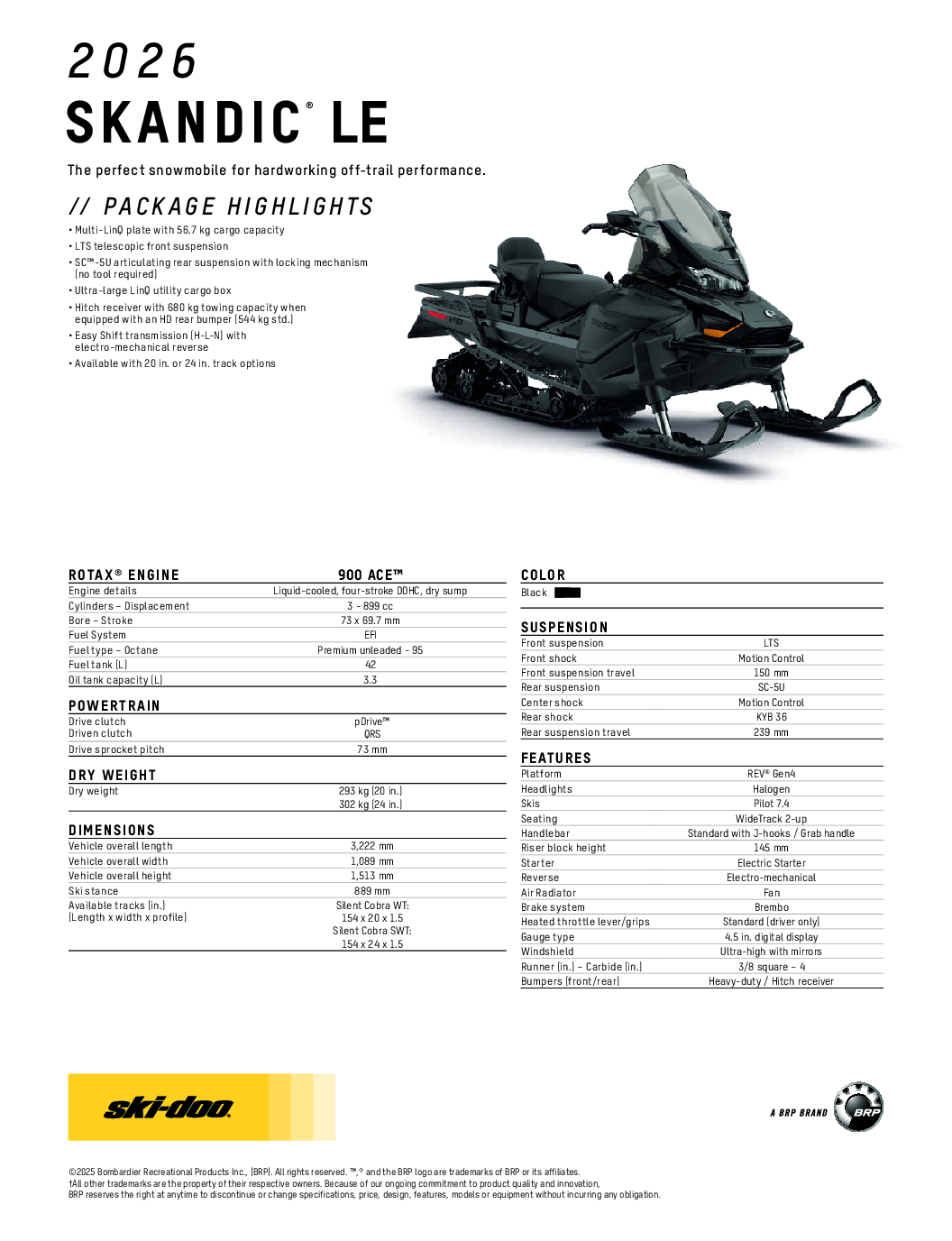 Ski-Doo Skandic LE 900 ACE 2026