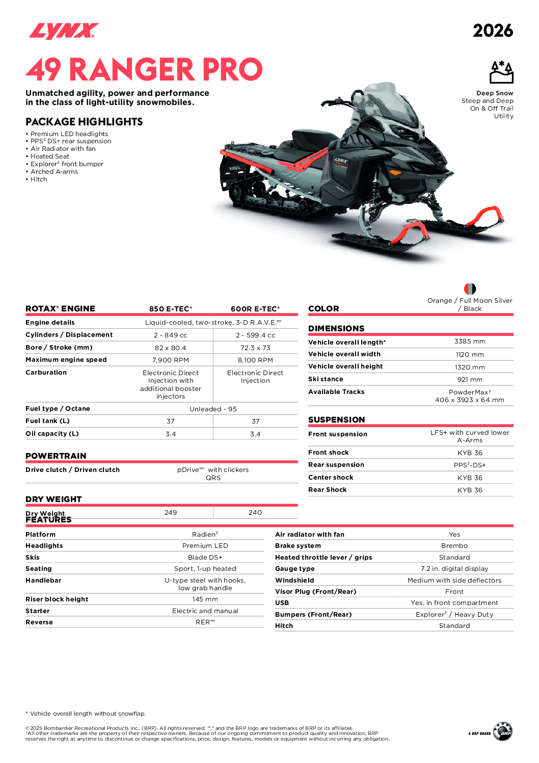 Lynx 49 Ranger Pro 2026