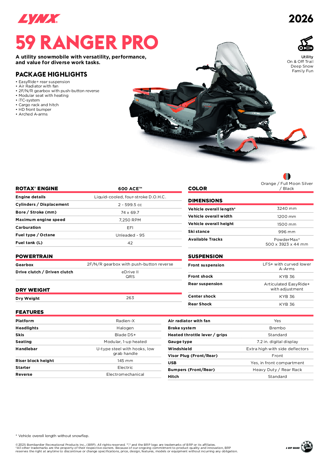 Lynx 59 Ranger Pro 2026