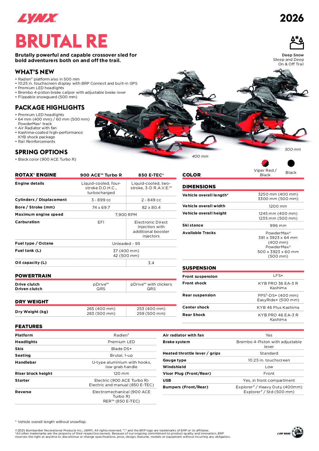 LYNX BRUTAL RE (500 MM) 2026