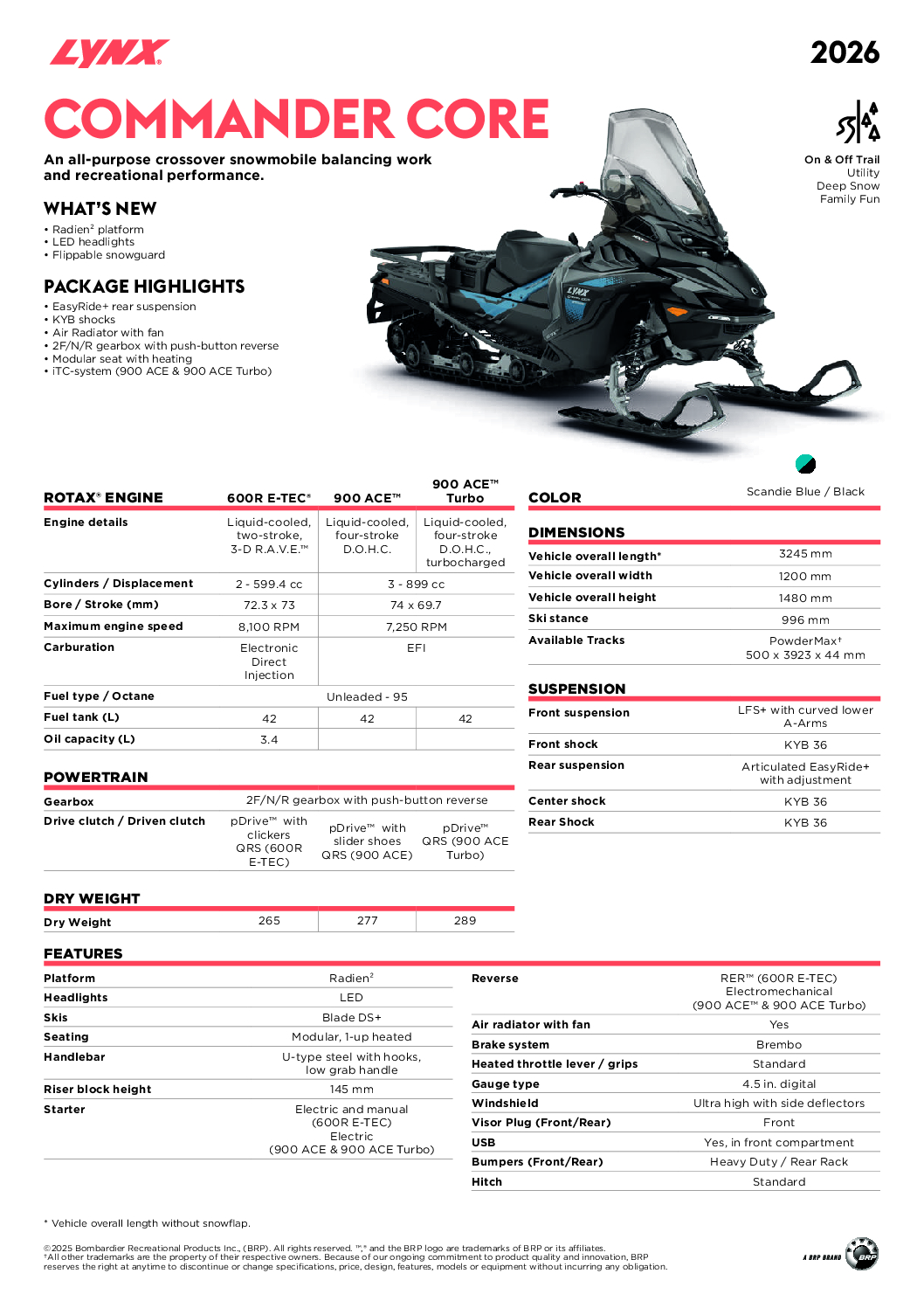 LYNX COMMANDER CORE 2026