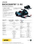 Ski-Doo Backcountry X-RS 850 2026