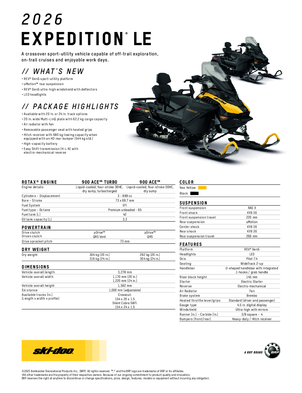 Ski-Doo Expedition LE 900 2026