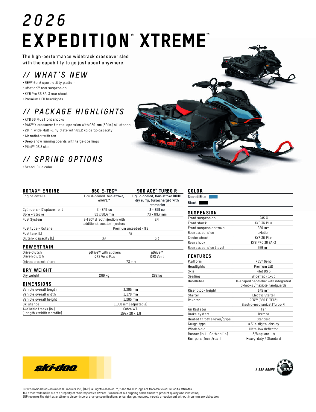 Ski-Doo Expedition Xtreme 2026